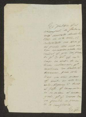 Primary view of object titled '[Letter from José Trinidad García to the Laredo, December 7, 1833]'.