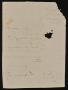 Thumbnail image of item number 2 in: '[Letter from Santiago de la Garza to the Laredo Justice of the Peace, November 21, 1843]'.