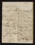 Thumbnail image of item number 1 in: '[Letter from José Manuel Chapa to the Alcalde in Laredo, October 16, 1827]'.