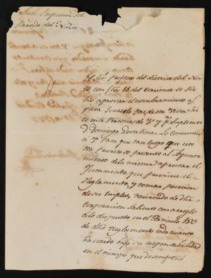 Primary view of object titled '[Letter from José Antonio Flores to the Laredo Justice of the Peace, September 13, 1837]'.