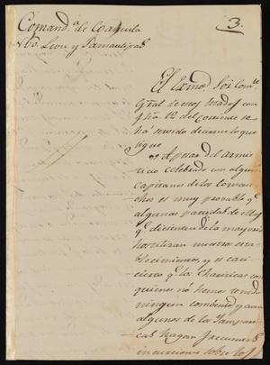 Primary view of object titled '[Letter from Antonio Elosua to the Lared Ayuntamiento, September 17, 1827]'.