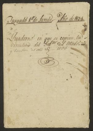Primary view of [Notebook Containing Copies of Government Circulars]