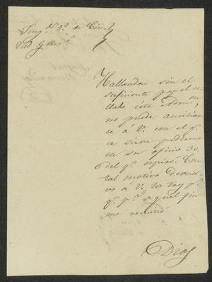 Primary view of [Letter from Miguel Benavides to the Laredo Alcalde, August 2, 1832]