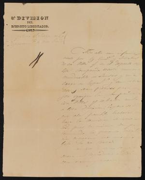 Primary view of object titled '[Letter from Rafael Uribe to the Laredo Ayuntamiento, January 20, 1839]]'.