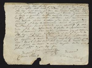 Primary view of object titled '[Part of a Response from the Governor]'.