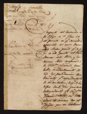 Primary view of object titled '[Letter from José Miguel Benavides to the Laredo Alcalde, June 18, 1829]'.