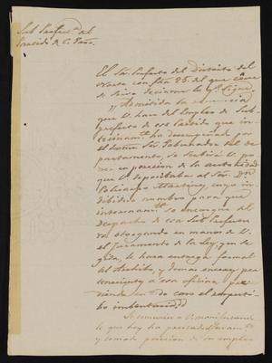Primary view of [Letter from Ignacio García to the Laredo Justice of the Peace, January 30, 1841]