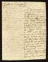 Letter: [Letter from José Manuel Chapa to the Laredo Alcalde, November 7, 183…