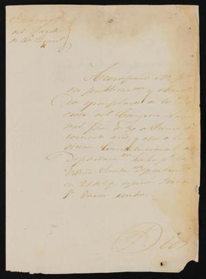 Primary view of [Letter from José Antonio Flores to the Laredo Justice of the Peace, August 7, 1838]