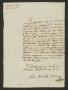 Thumbnail image of item number 1 in: '[Letter from José García to the Laredo Ayuntamiento, February 17, 1833]'.