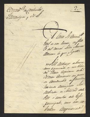 Primary view of object titled '[Letter from Antonio Elosua to the Laredo Alcalde, October 9, 1827]'.