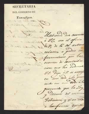 Primary view of object titled '[Letter from Eleno de Vargas to the Laredo Alcalde]'.