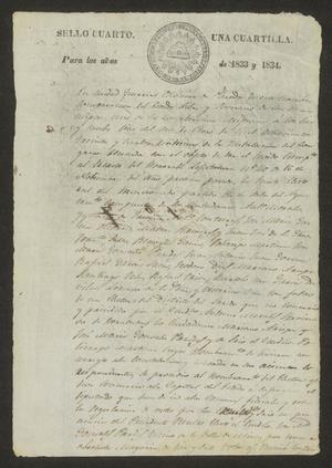 Primary view of object titled '[Minutes of Elections to Congress]'.