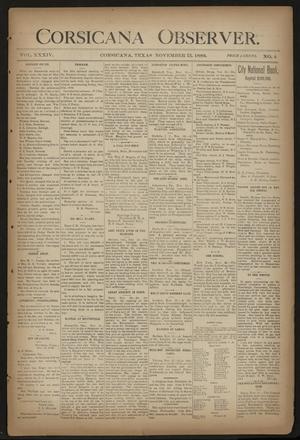 Corsicana Observer. (Corsicana, Tex.), Vol. 34, No. 4, Ed. 1 Friday, November 15, 1889