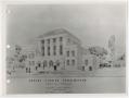 Thumbnail image of item number 1 in: '[Rendering of the Reeves County Courthouse]'.