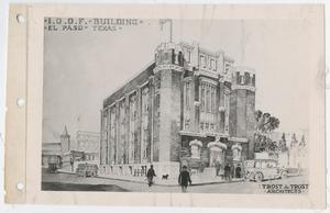 Primary view of object titled '[I. O. O. F. Building Rendering]'.