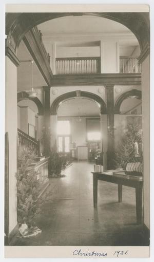 Primary view of object titled '[Carnegie Library Lobby Looking Right]'.