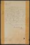 Primary view of [Letter from Jesus de la Garza to the Laredo Mayor, November 2, 1858]