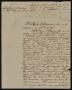 Primary view of [Letter from Policarzo Martinez to the Laredo Ayuntamiento, February 7, 1845]