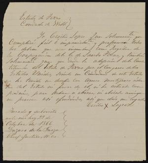 Primary view of object titled '[Alderman Oath of Office: Lopez]'.