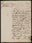 Primary view of [Letter from Comandante Bravo to Alcalde García, March 21, 1841]