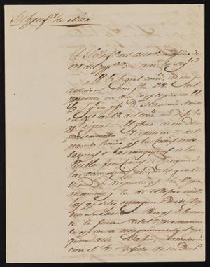 Primary view of object titled '[Letter from Policarzo Martinez to Alcalde Ramón, November 3, 1845]'.