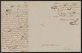 Thumbnail image of item number 2 in: '[Letter from Policarzo Martinez to Alcalde Ramón, November 3, 1845]'.