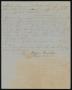 Primary view of [Letter from Refugio Benavides to Santos Benavides, January 4, 1858]