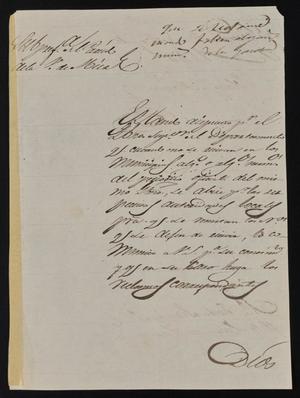 Primary view of [Letter from Policarzo Martinez to the Laredo Junta Municipal, May 16, 1845]