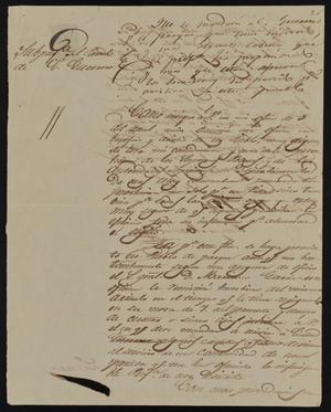 Primary view of [Letter from Policarzo Martinez to the Laredo Alcalde, February 11, 1845]