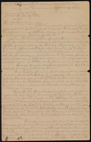 Primary view of object titled '[Documents for County Court Case 2534]'.