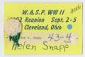 Primary view of [Name Tag for Helen Snapp]