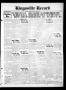 Newspaper: Kingsville Record (Kingsville, Tex.), Vol. 28, No. 33, Ed. 1 Wednesda…
