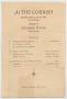 Primary view of [Program for Cornish School's Edouard Potjes Piano Recital, January 20, 1923]