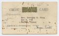 Primary view of [Credit Card for Arthur A. Everts Co. Jewelers]