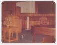 Photograph: [Photograph of Murphy Baptist Church Pulpit Furniture]