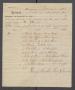 Primary view of [Delivery note for goods to be delivered to Michael Reed]