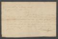 Primary view of [Correspondence from Isaac Crouch to Captain James Burtison]