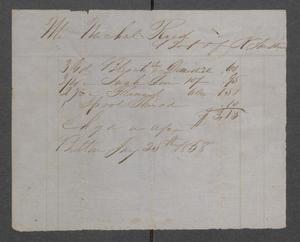 Primary view of [Michael Reed bill of payment to N. Austin]