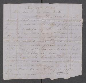 Primary view of object titled '[Request for cotton]'.