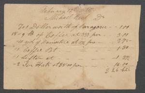 Primary view of object titled '[Record of purchases]'.
