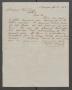 Thumbnail image of item number 1 in: '[Letter from Taylor Bagby to Michael Reed regarding the cotton market]'.