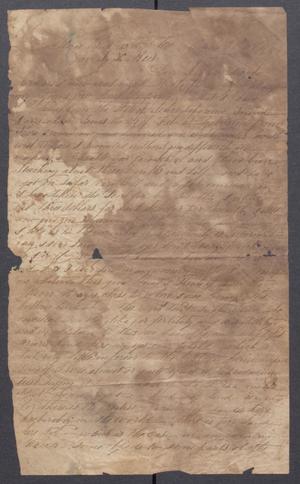 Primary view of object titled '[Correspondence to Rev. T.H.[?] Rees]'.