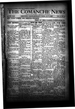 Primary view of object titled 'The Comanche News (Comanche, Tex.), Vol. 11, No. 27, Ed. 1 Thursday, July 8, 1909'.