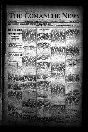 Primary view of object titled 'The Comanche News (Comanche, Tex.), Vol. 11, No. 38, Ed. 1 Thursday, September 23, 1909'.