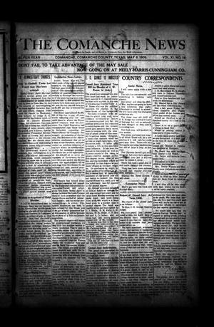 Primary view of object titled 'The Comanche News (Comanche, Tex.), Vol. 11, No. 18, Ed. 1 Thursday, May 6, 1909'.
