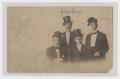 Photograph: [Four Gentlemen Wearing Formal Wear and Hats]