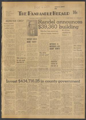 Primary view of object titled 'The Panhandle Herald (Panhandle, Tex.), Vol. [72], No. [14], Ed. 1 Friday, October 24, 1958'.