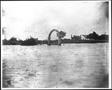 Photograph: [An arch at Richmond Cemetery during the flood of 1899]
