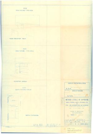 Primary view of object titled 'Methods (Steel) of Supporting Cables, Fixtures, Panels Appliances, Etc for Steel & Aluminum Dk.s & Bulkheads - 34 of 39'.